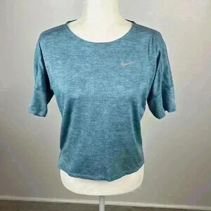 Nike Light Blue Dri-Fit Short Sleeve Top Size S